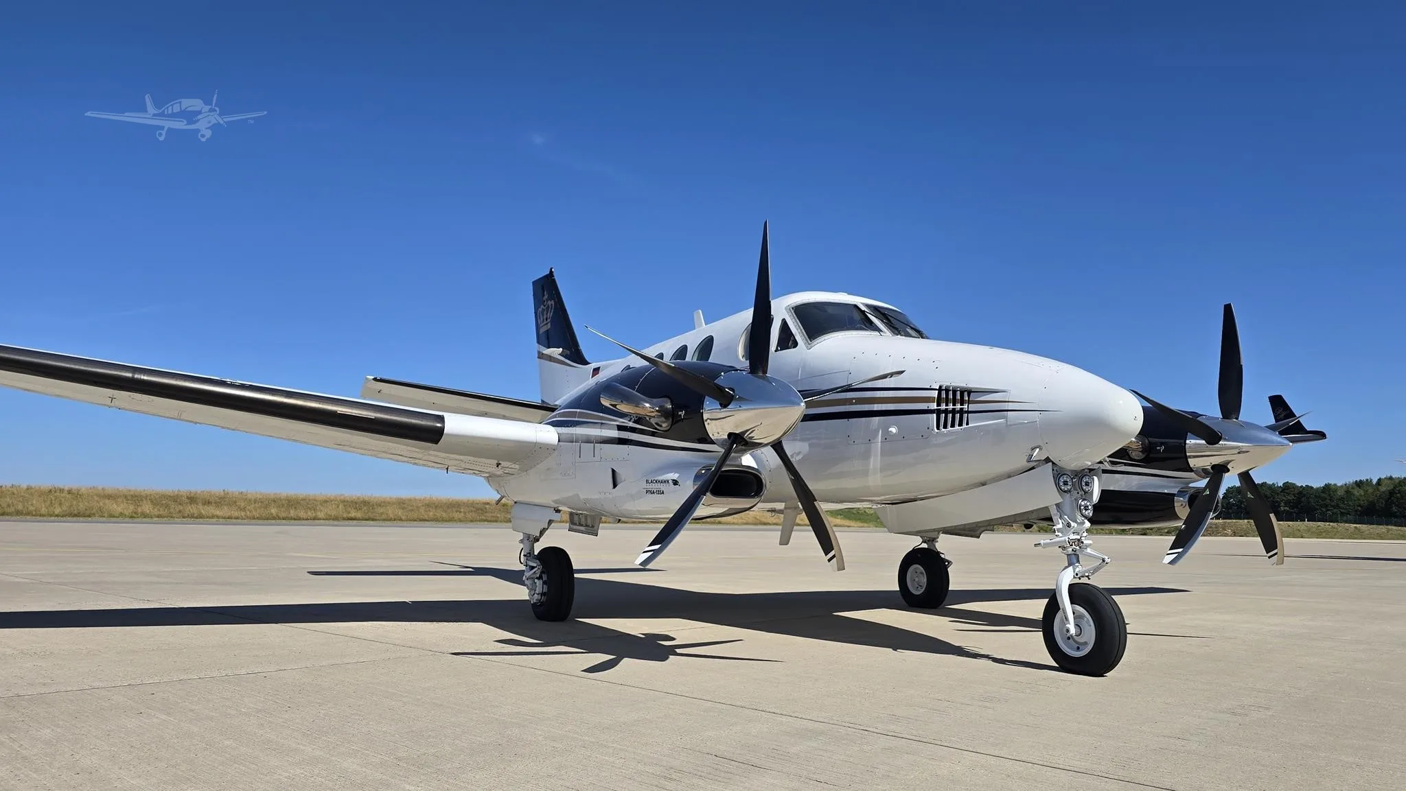 Exterior view of a 1993 BEECHCRAFT KING AIR C90B.