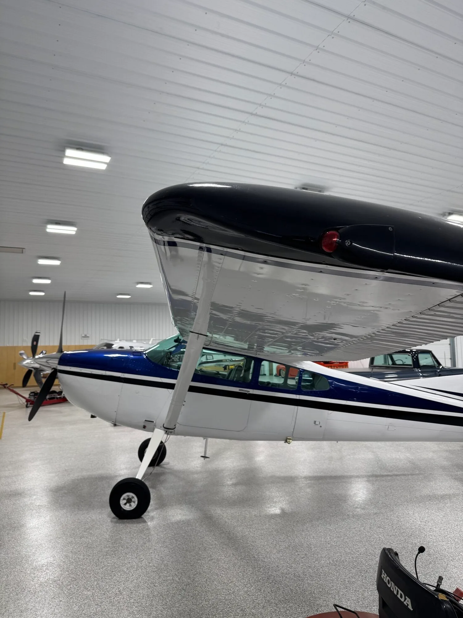 Exterior view of a 1973 Cessna 185 - Canadian Aircraft Sales.