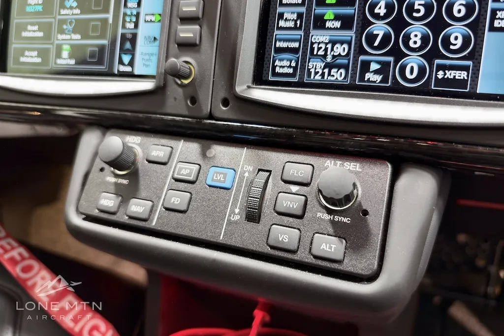 Avionics suite of a 2024 Cirrus SF50 G2+ Vision Jet.
