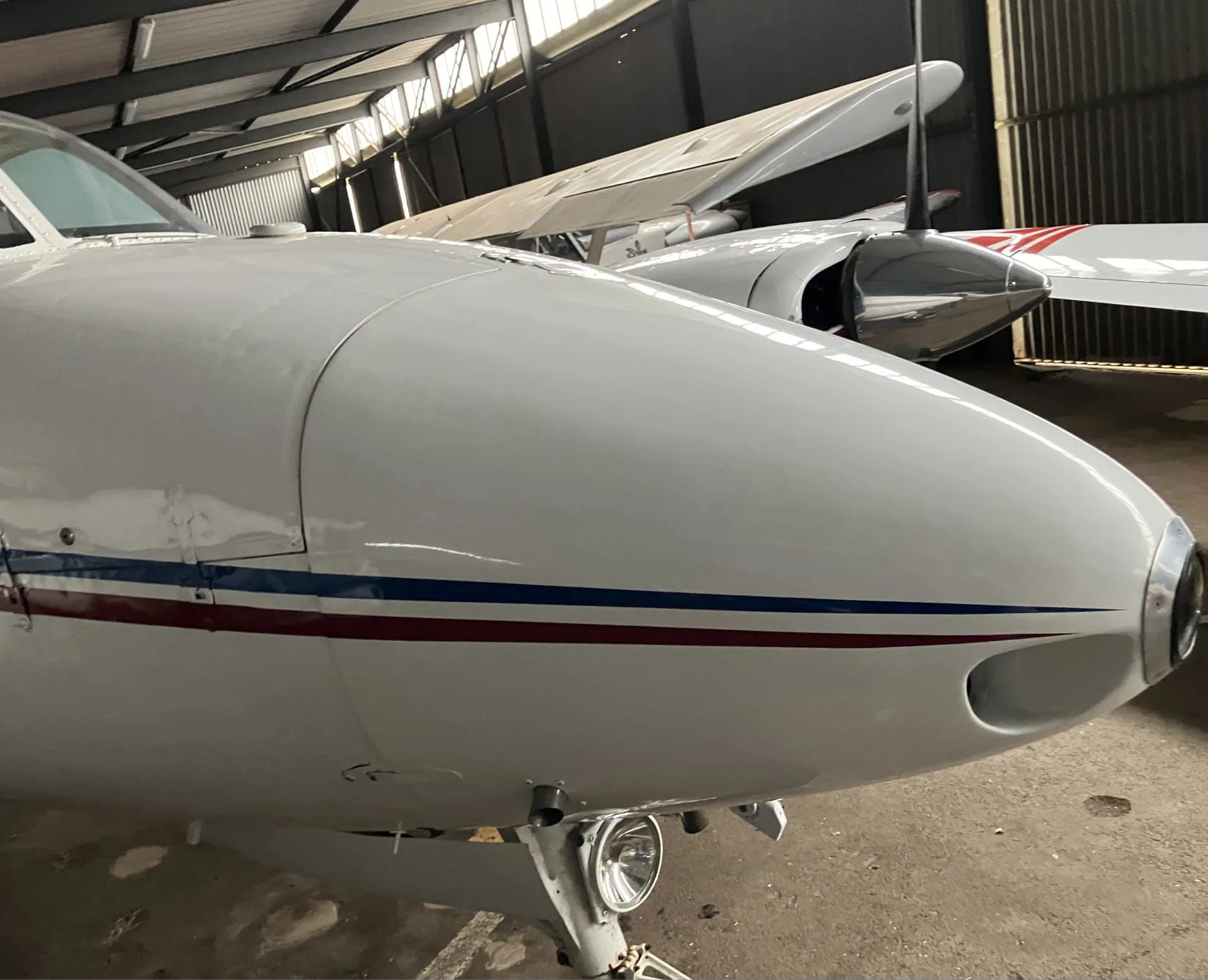 Exterior view of a 1964 Beechcraft 95 Travel Air Model 95.