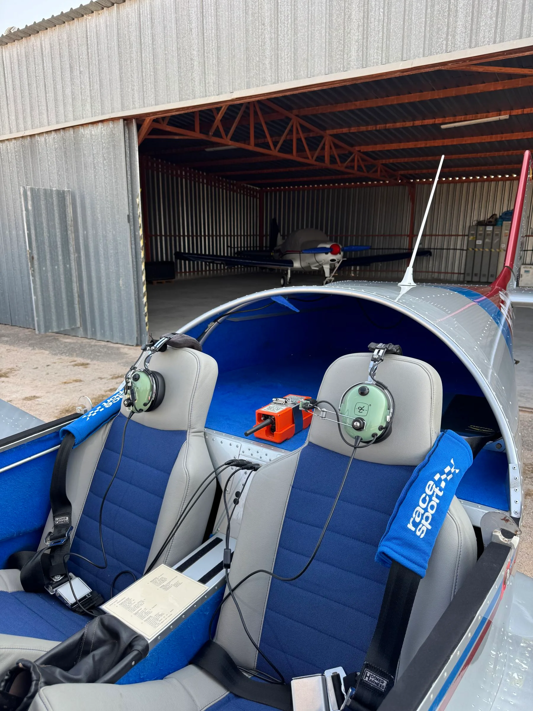 Cockpit and instrument panel of a 2007 Zenair CH-601 Zodiac HD.