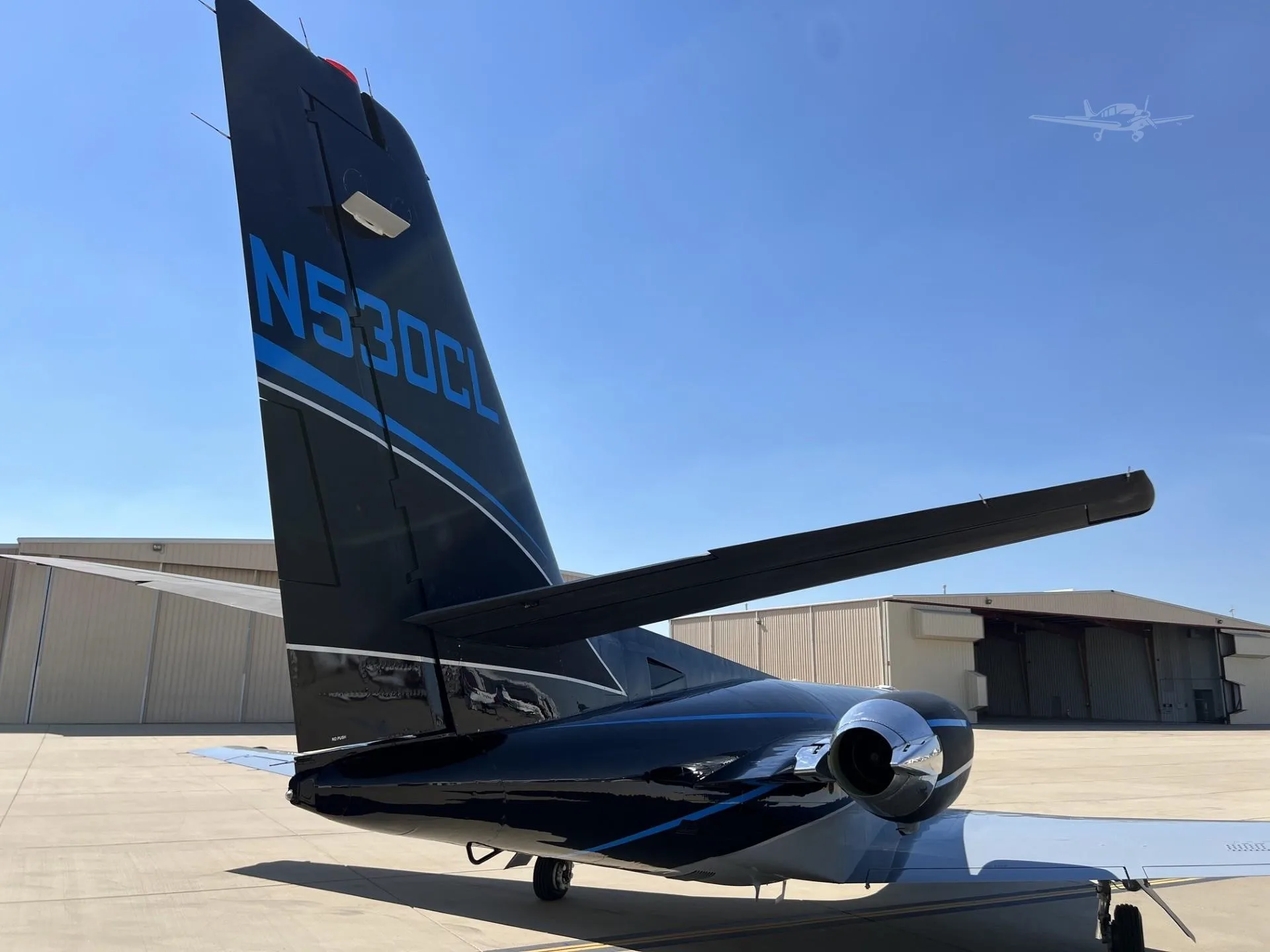 Exterior view of a 1987 CESSNA CITATION SII, N530CL.