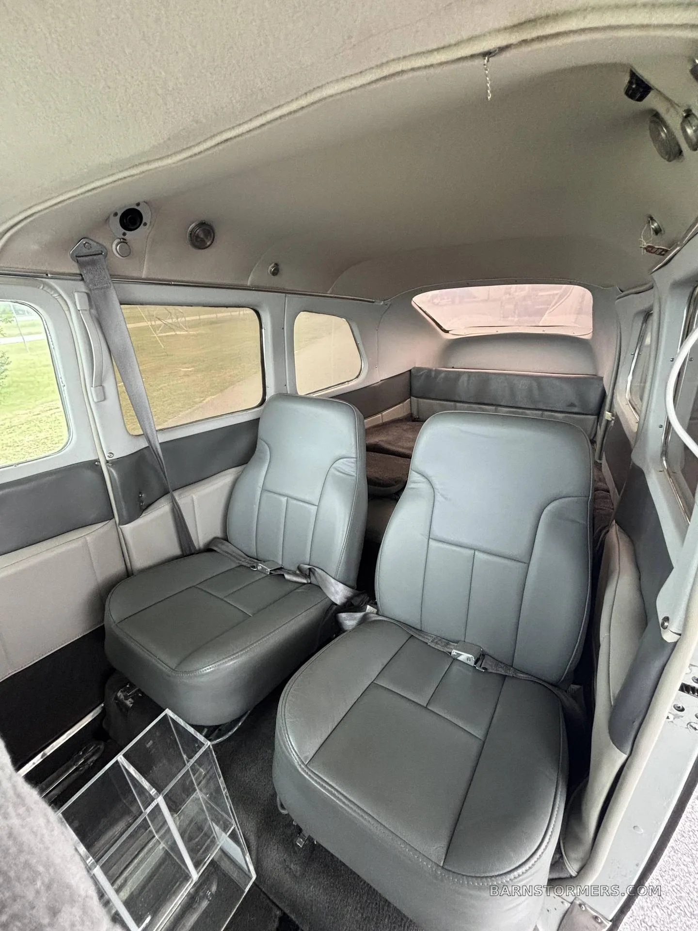 Cabin interior of a Cessna.