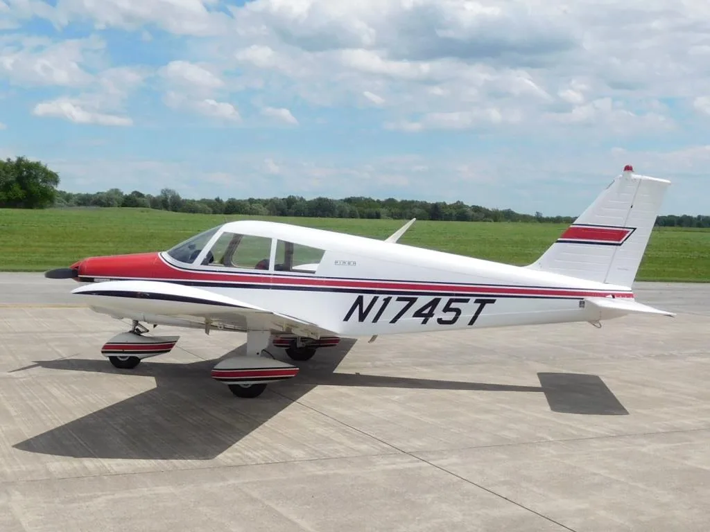 Exterior view of a 1971 Piper Cherokee 140D - N1745T Aircraft.