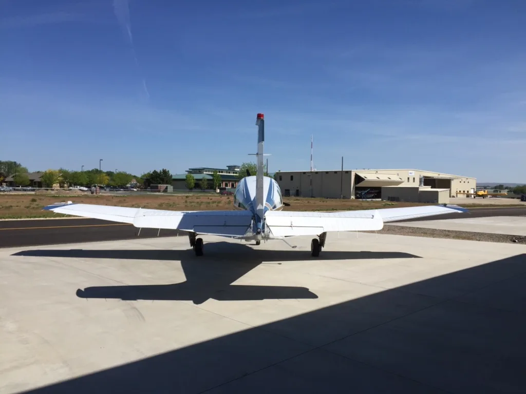 Exterior view of a 1990 Beechcraft, N973PC.