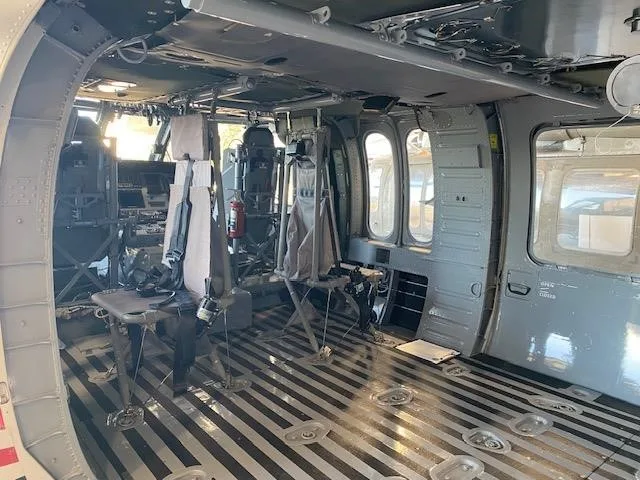 Cabin interior of a 1980 SIKORSKY UH-60A BLACK HAWK.