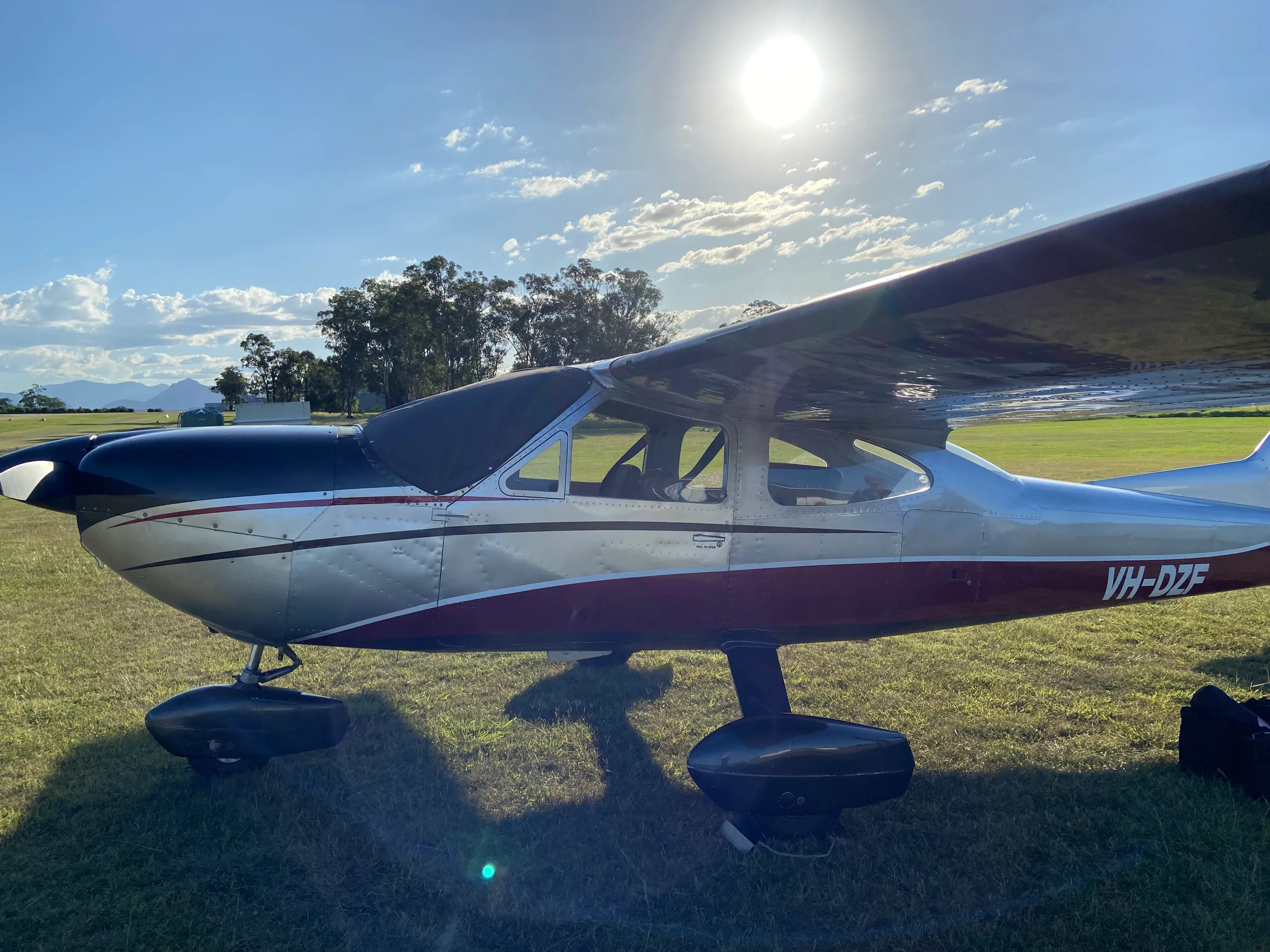 Exterior view of a 1982 Cessna TR182, VH-IVL.