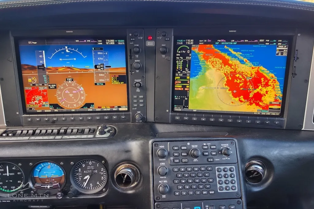 Avionics suite of a 2012 Cirrus SR22T G3 GTS.