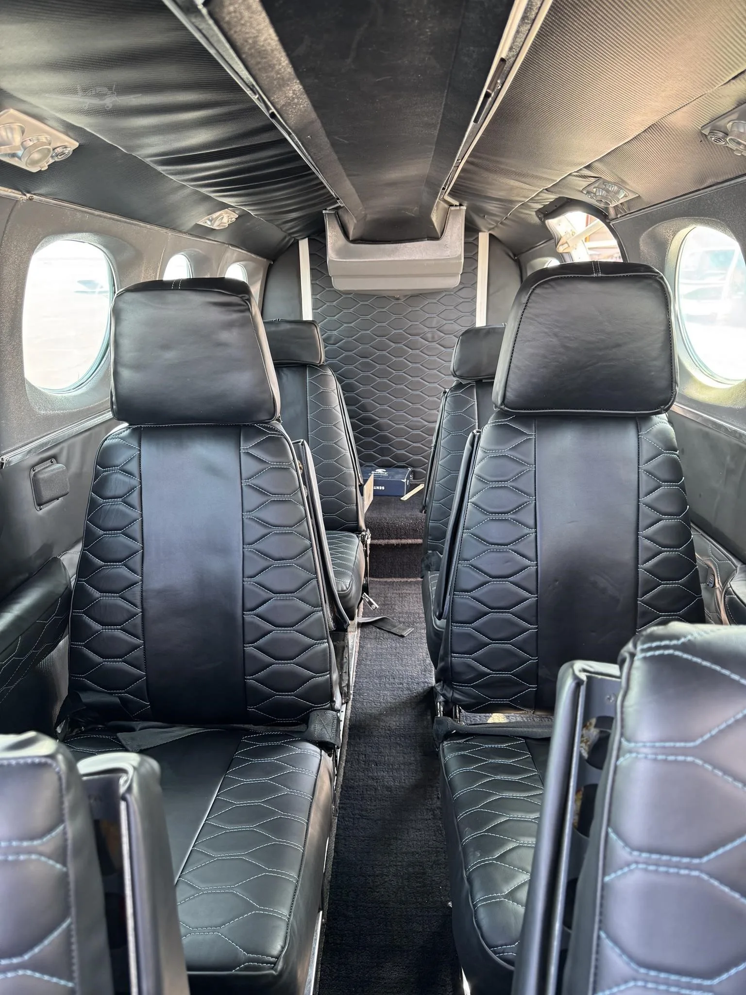 Cabin interior of a 1976 CESSNA 340A.