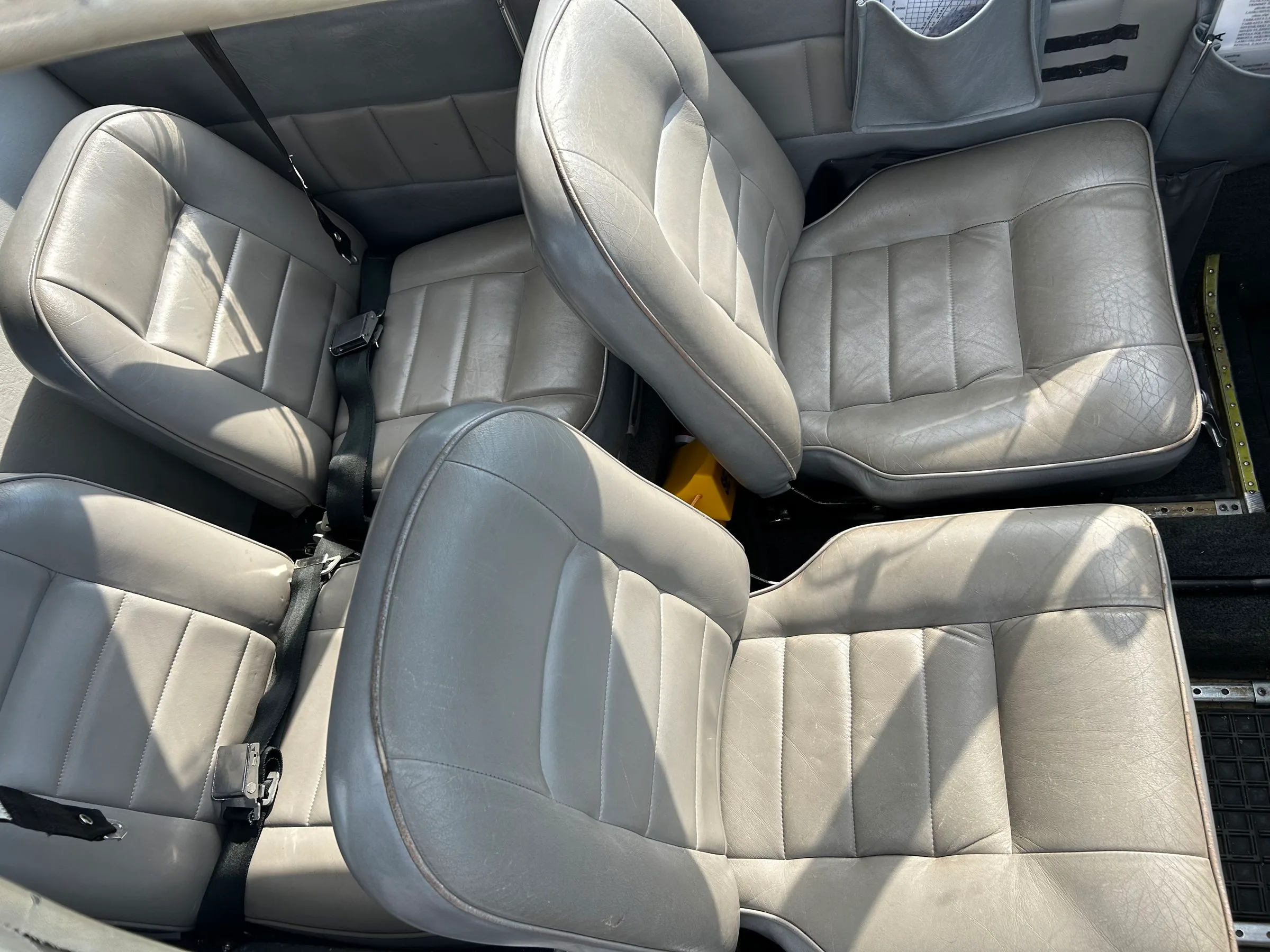 Cabin interior of a 1967 Piper PA-28-150 Cherokee.