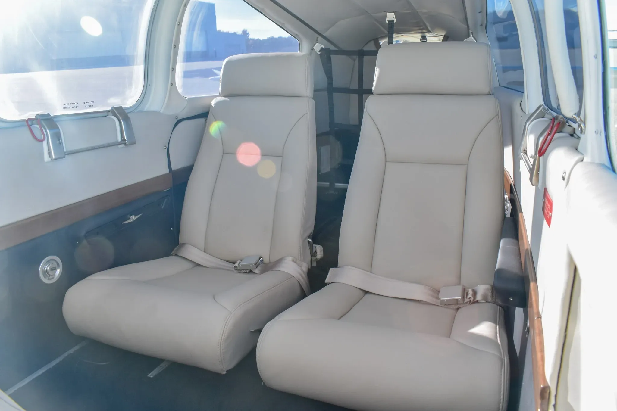 Cabin interior of a 1967 Beechcraft Baron.