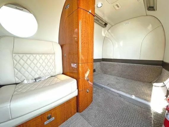 Cabin interior of a 2016 BEECHCRAFT KING AIR 350I.