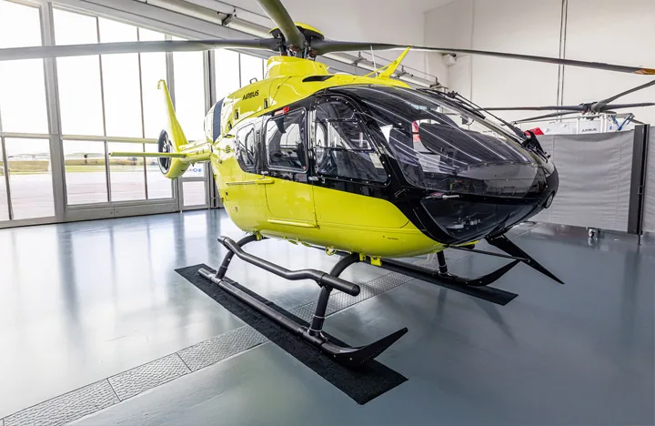 Exterior view of a 2025 Airbus H135T3.