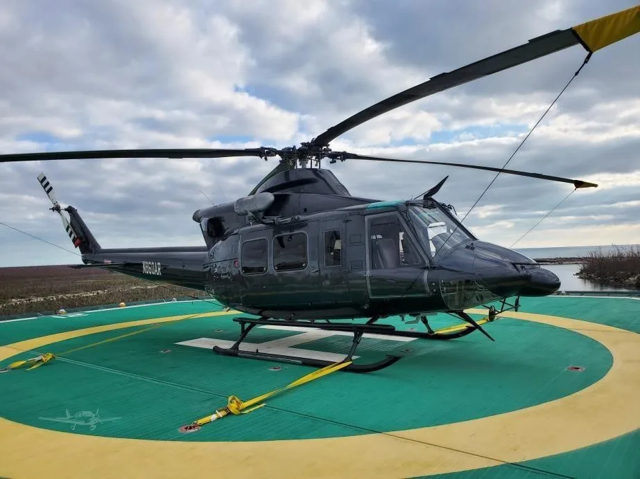 Exterior view of a 1990 BELL 412SP, N860AR.