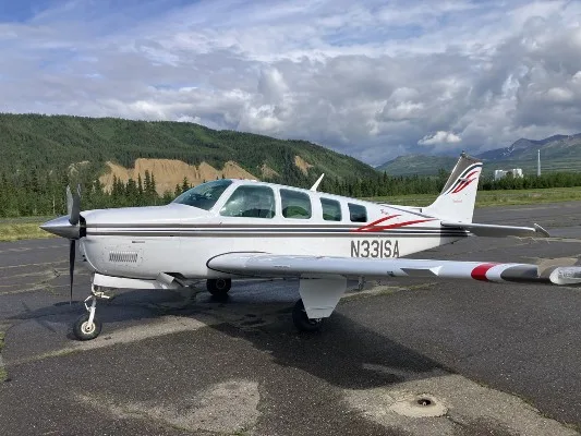 Marketing image of a 2000 Beech Bonanza A36.
