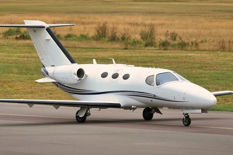 Exterior view of a 2009 Cessna Citation Mustang.