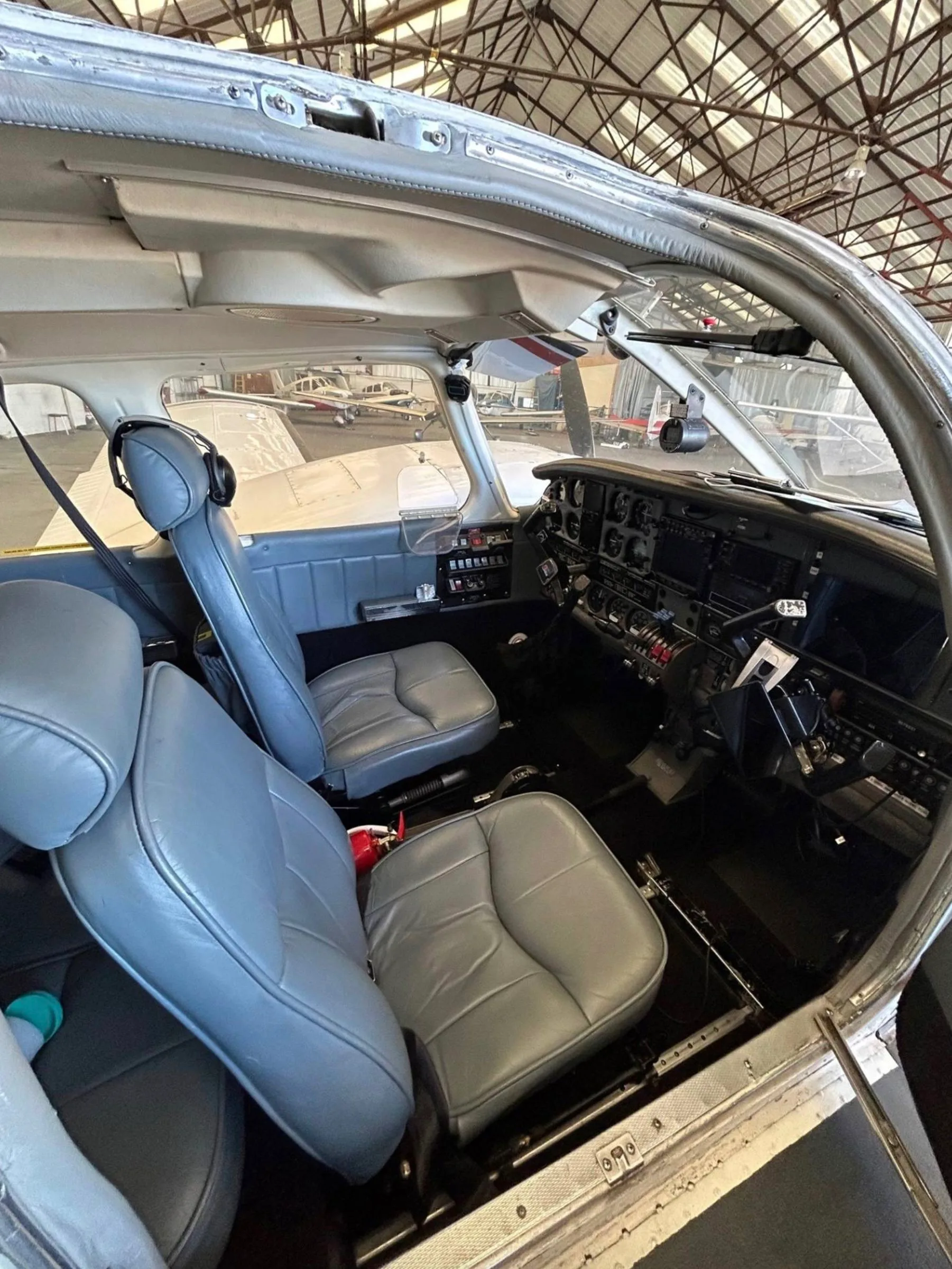 Cabin interior of a 1973 Piper PA-34-200 Seneca.