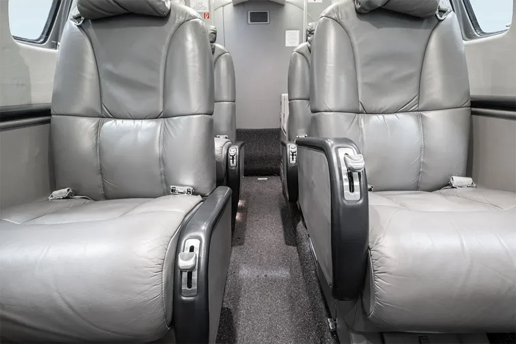 Cabin interior of a 2003 Cessna Citation.