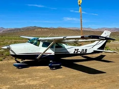 Marketing image of a 1971 Cessna 182.
