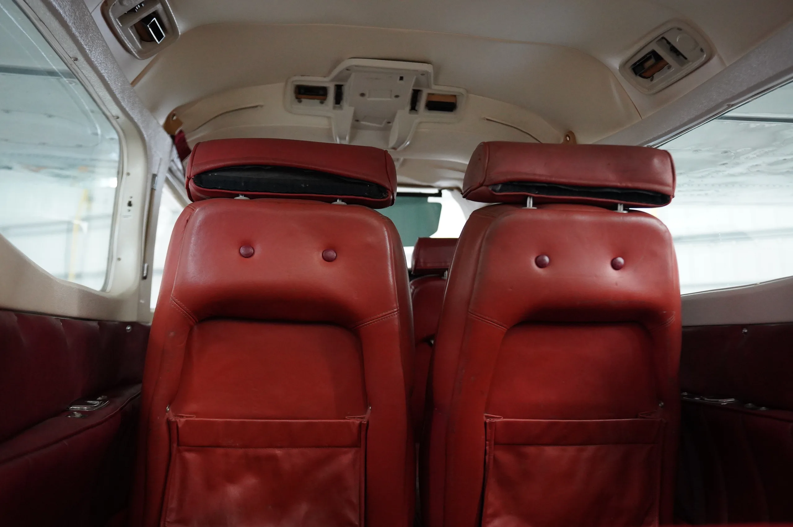 Cabin interior of a 1976 Cessna Centurion 210L.
