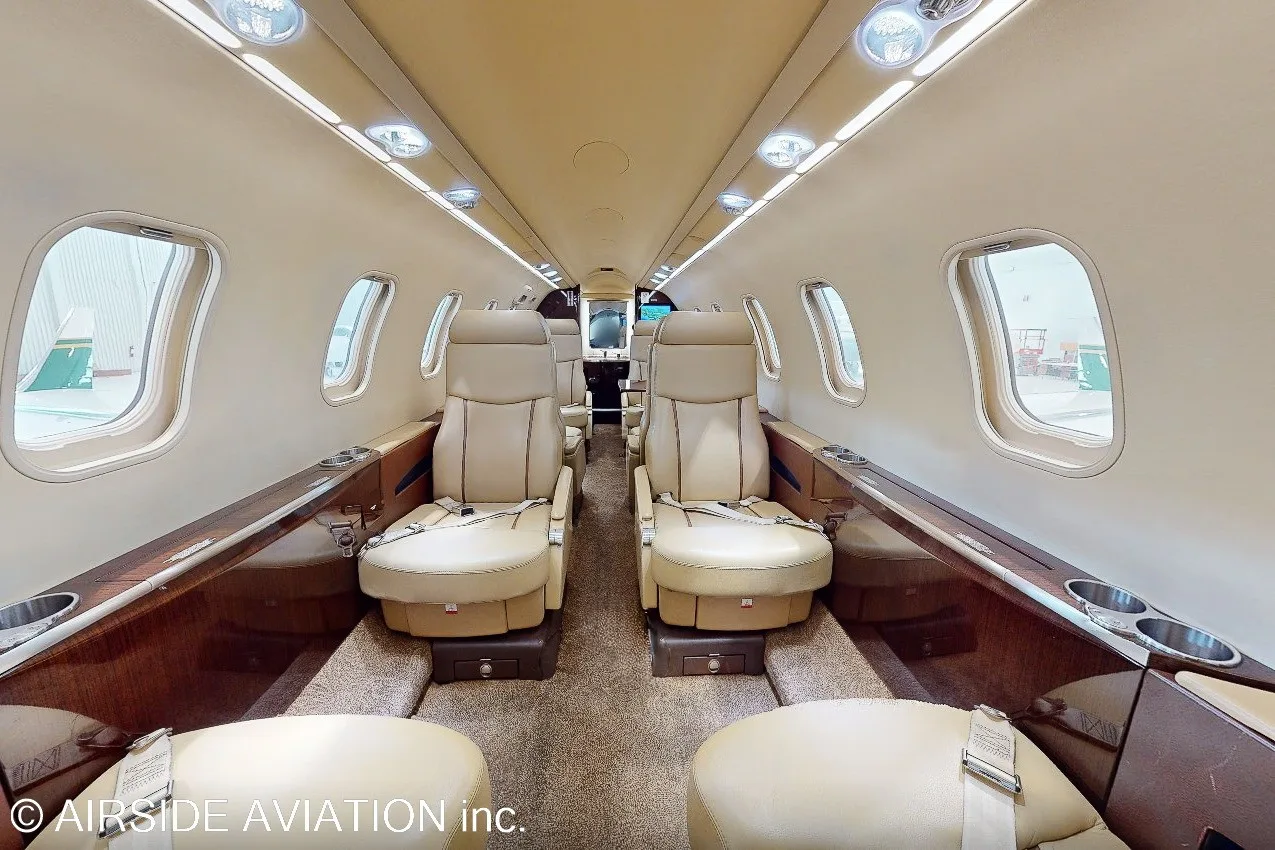 Cabin interior of a 2012 Jet.