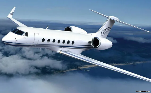 Marketing image of a 2020 Gulfstream G550.
