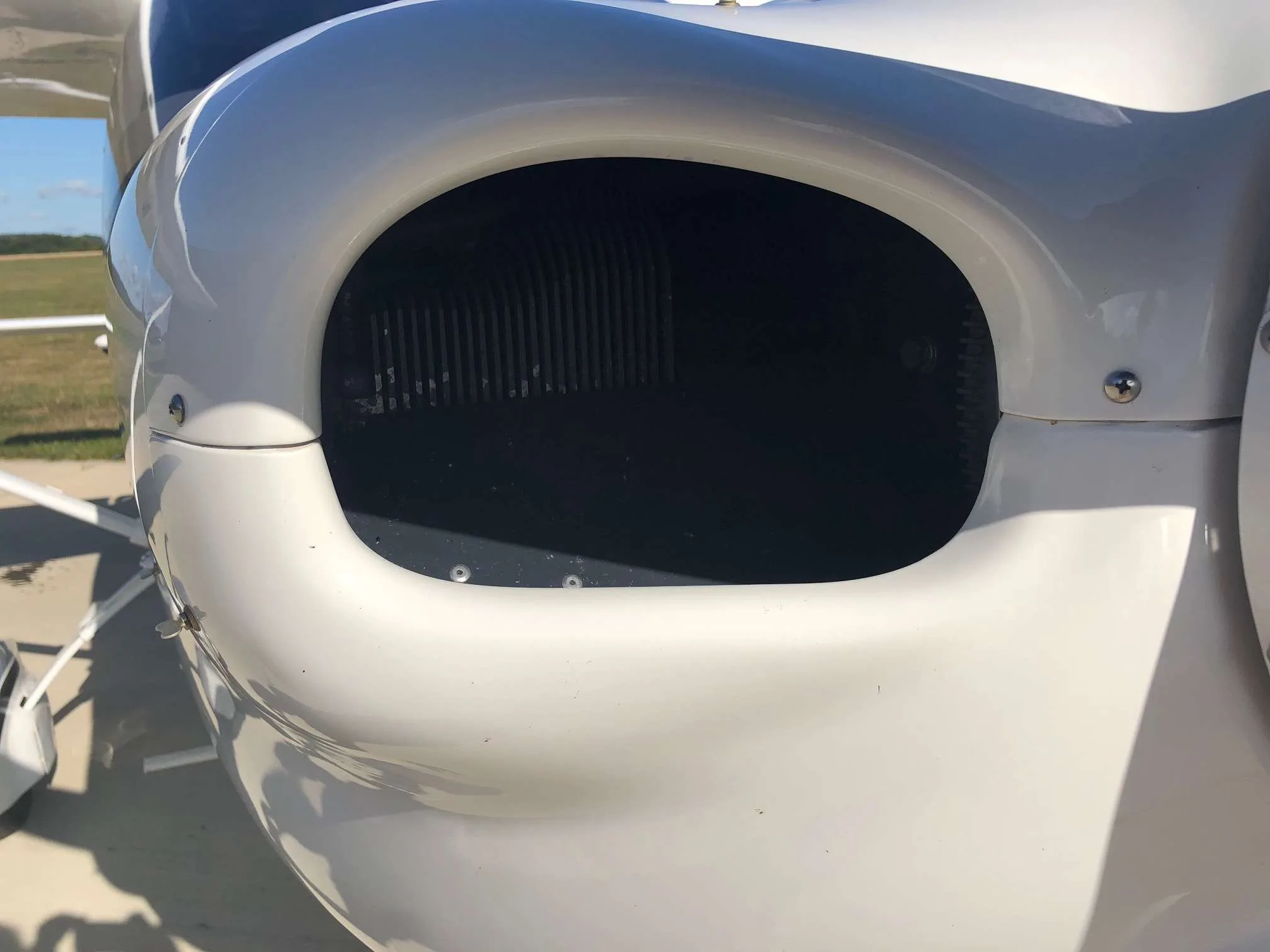 Engine detail of a 2017 Tecnam P2010.