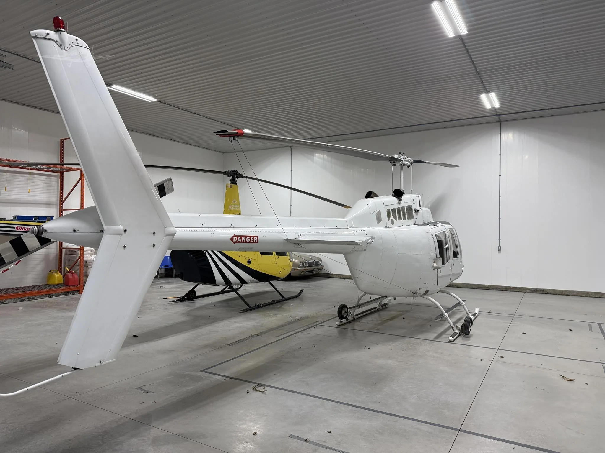 Exterior view of a 1981 BELL 206B, C-FNIF.