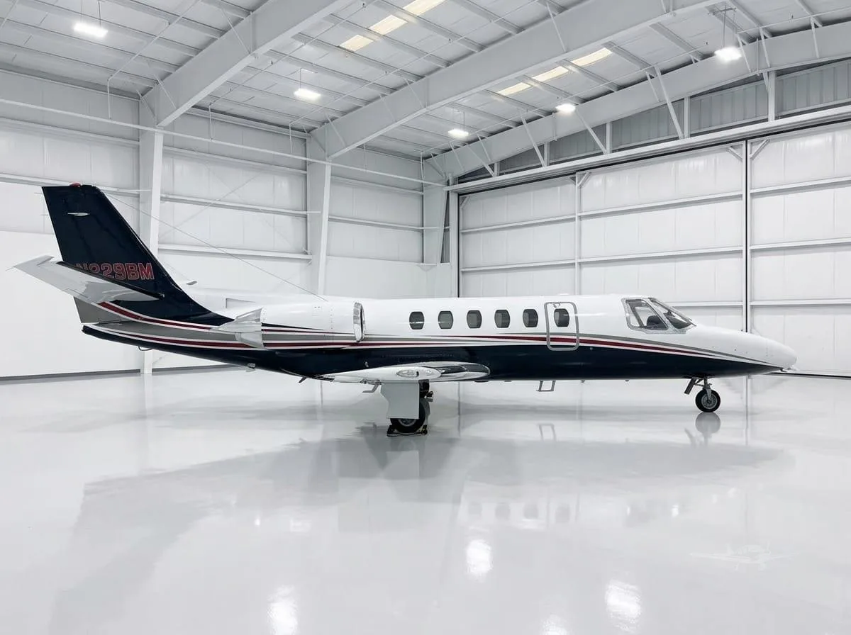 Exterior view of a 1981 CESSNA CITATION II, N229BM.
