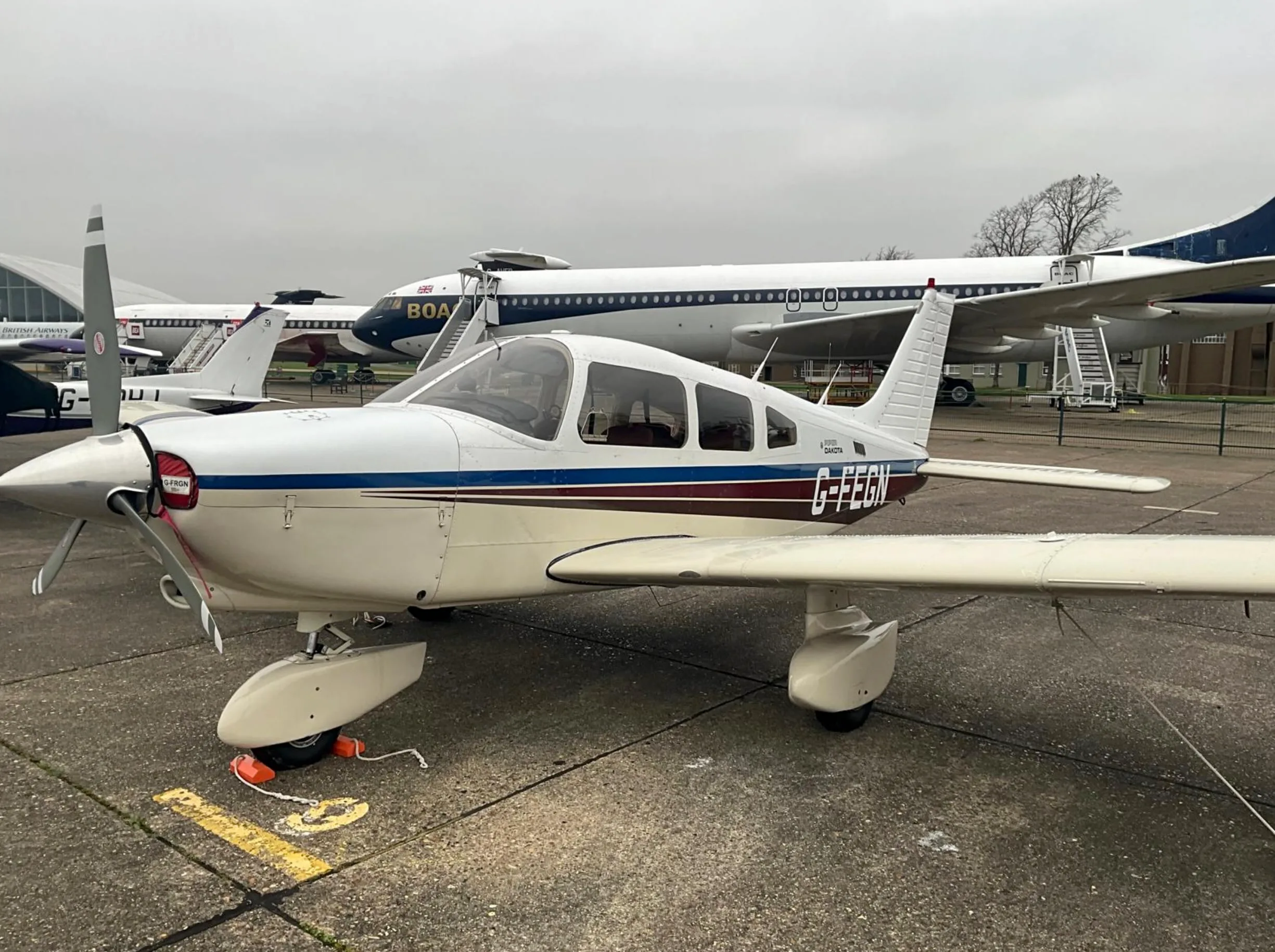 Exterior view of a 1984 Piper PA28-236 Dakota.