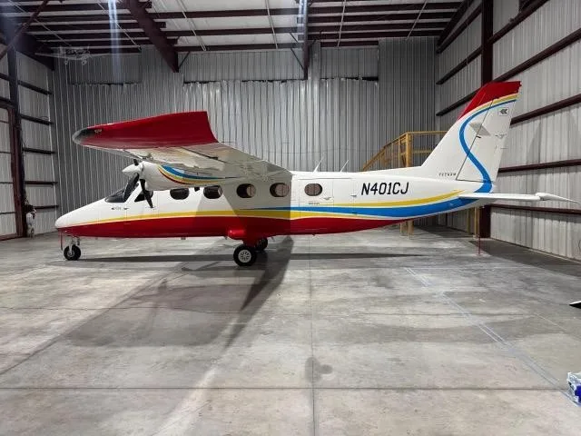 Exterior view of a 2022 TECNAM P2012 TRAVELLER, N401CJ.