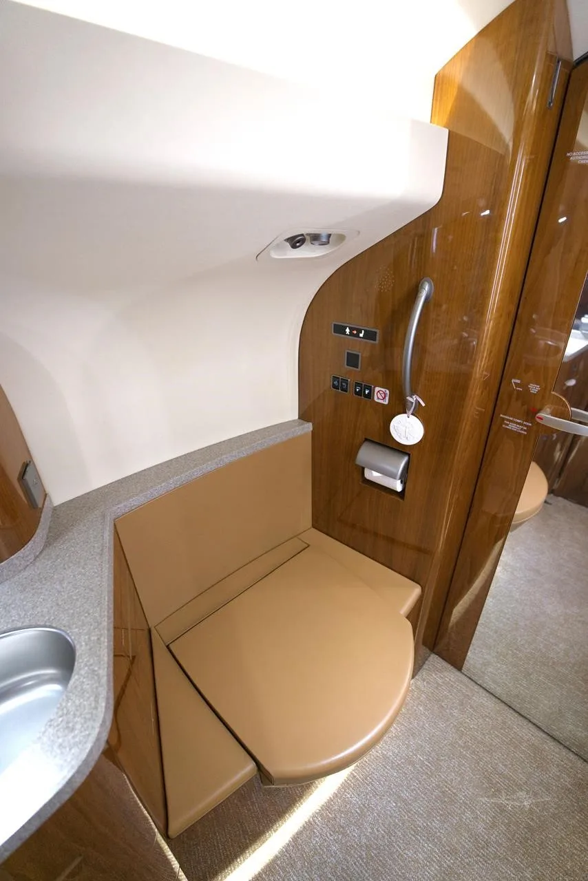 Cabin interior of a 2020 DASSAULT FALCON 7X.