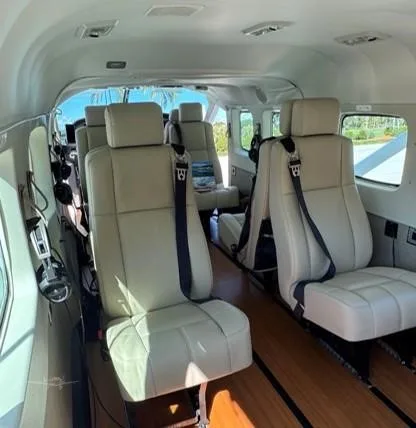 Cabin interior of a 2021 CESSNA CARAVAN 208B GRAND EX AMPHIBIAN.