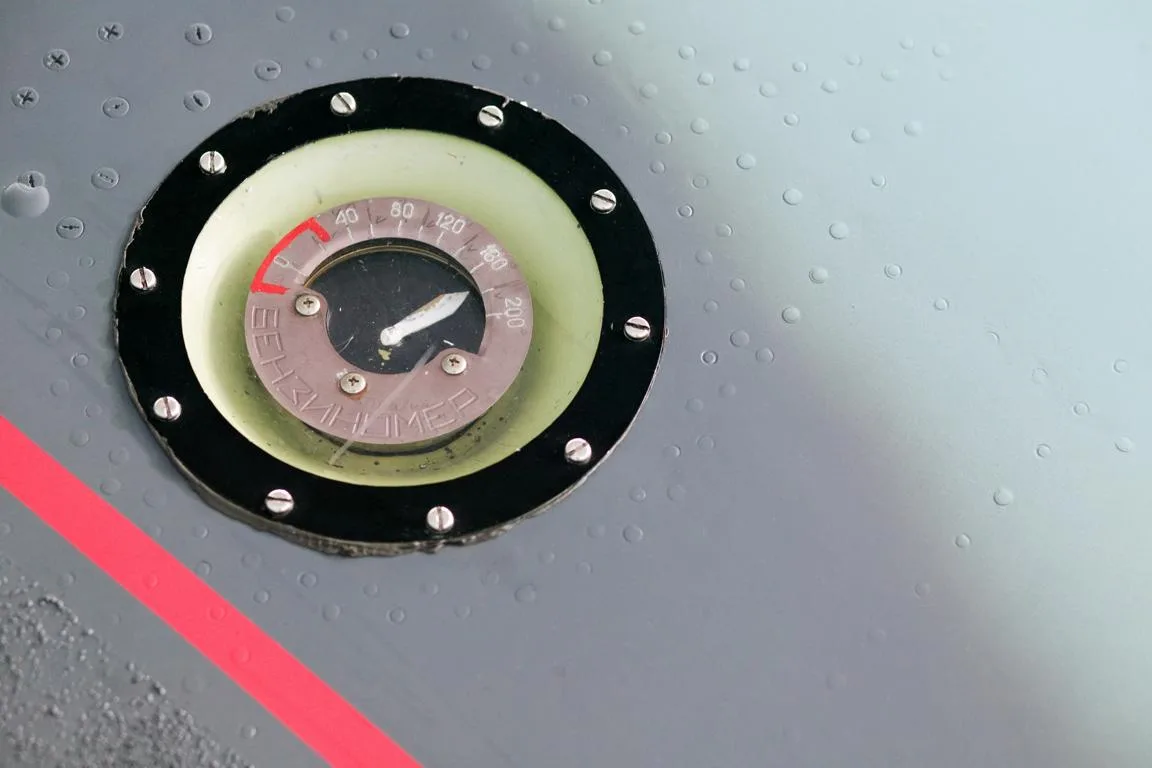 Cockpit and instrument panel of a 1943 Yakovlev Yak-9-UM.