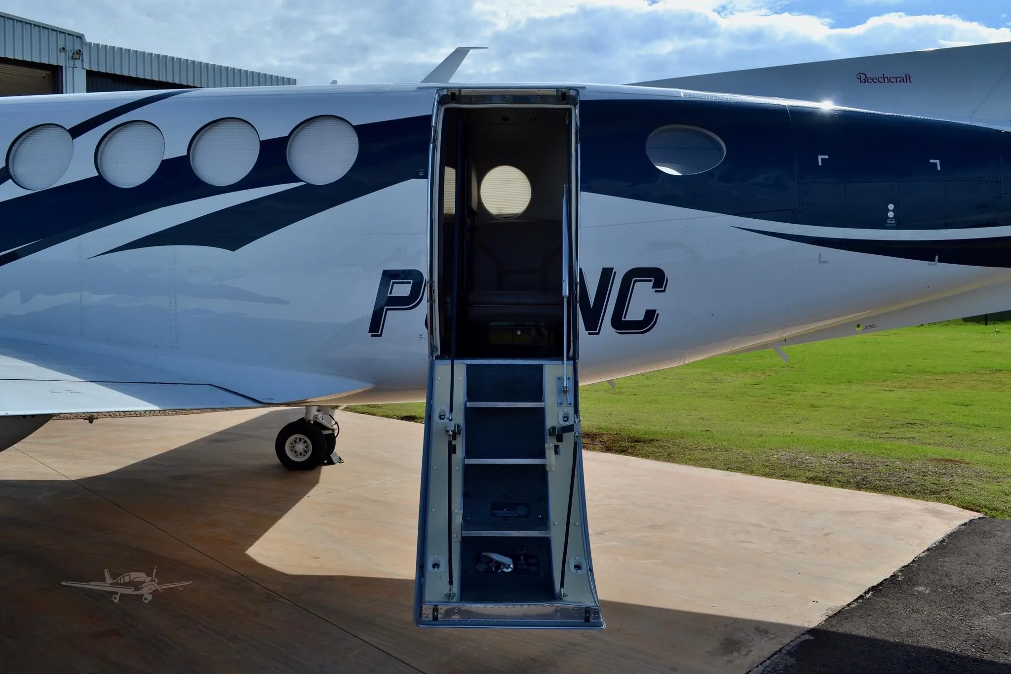 Exterior view of a 2023 BEECHCRAFT KING AIR 260, PS-INC.