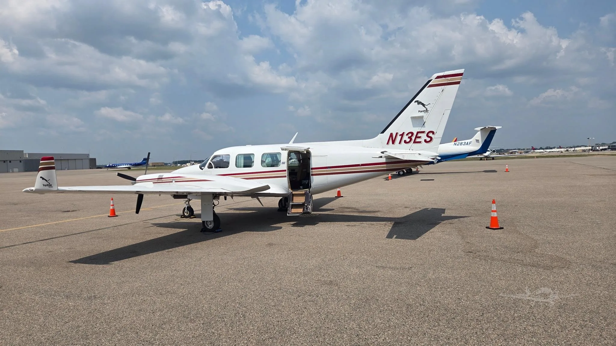 Exterior view of a 1978 PIPER NAVAJO CR, N13ES.