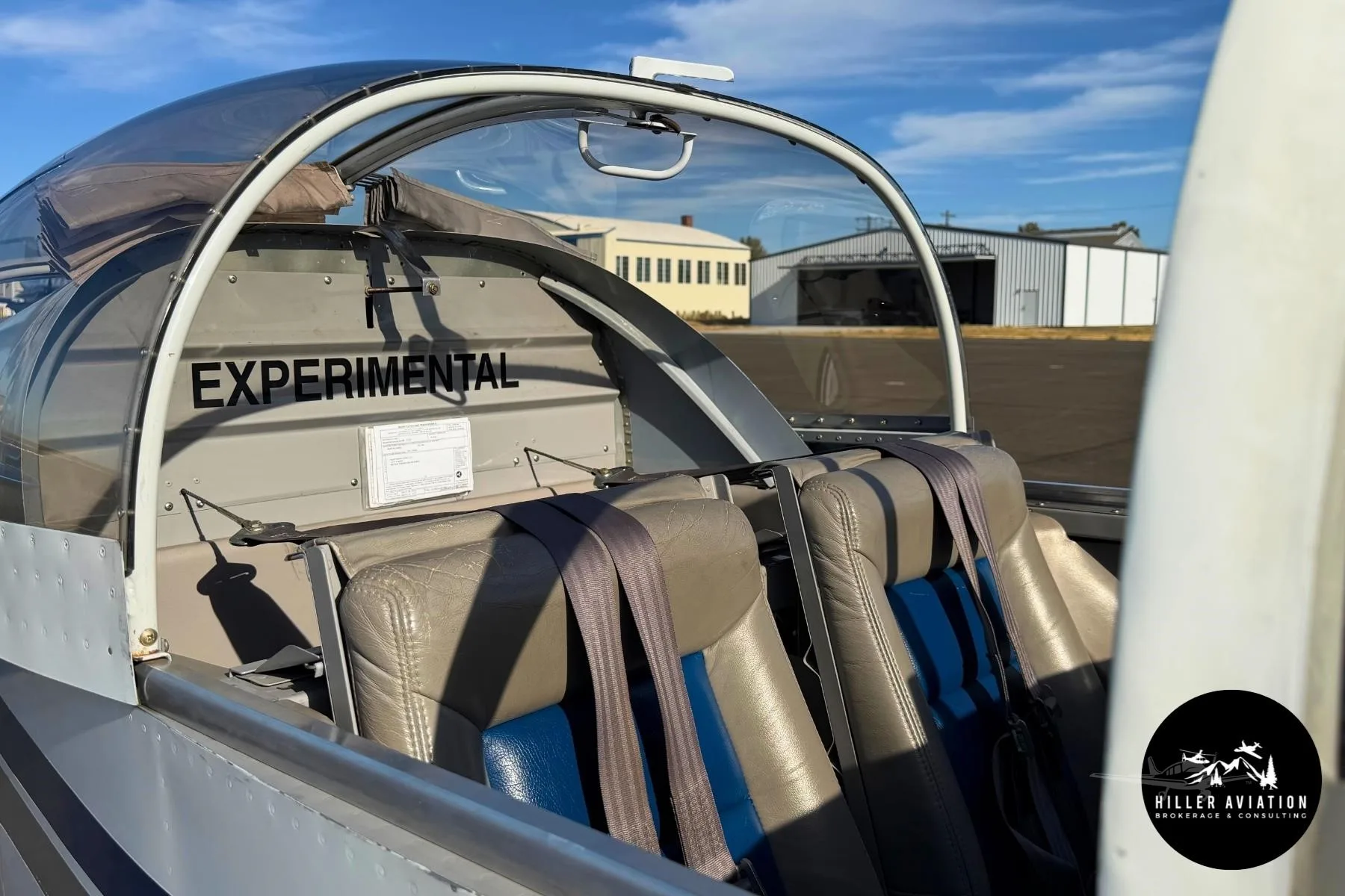 Cabin interior of a 2006 VANS RV-9A.