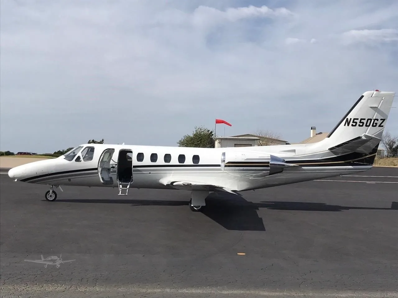 Marketing image of a 1979 Cessna Citation II.