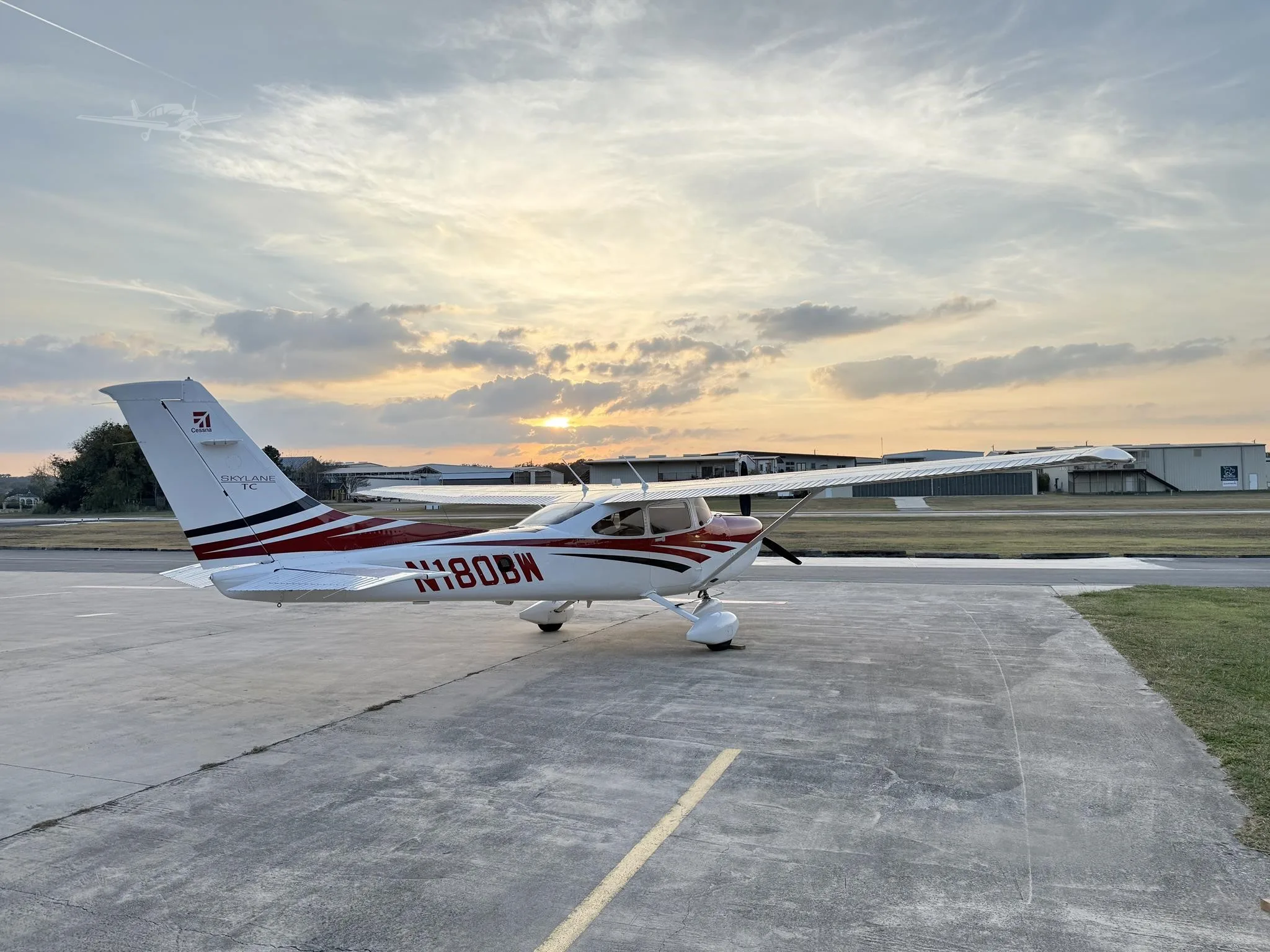 Exterior view of a 2006 CESSNA TURBO 182T SKYLANE, N180BW.
