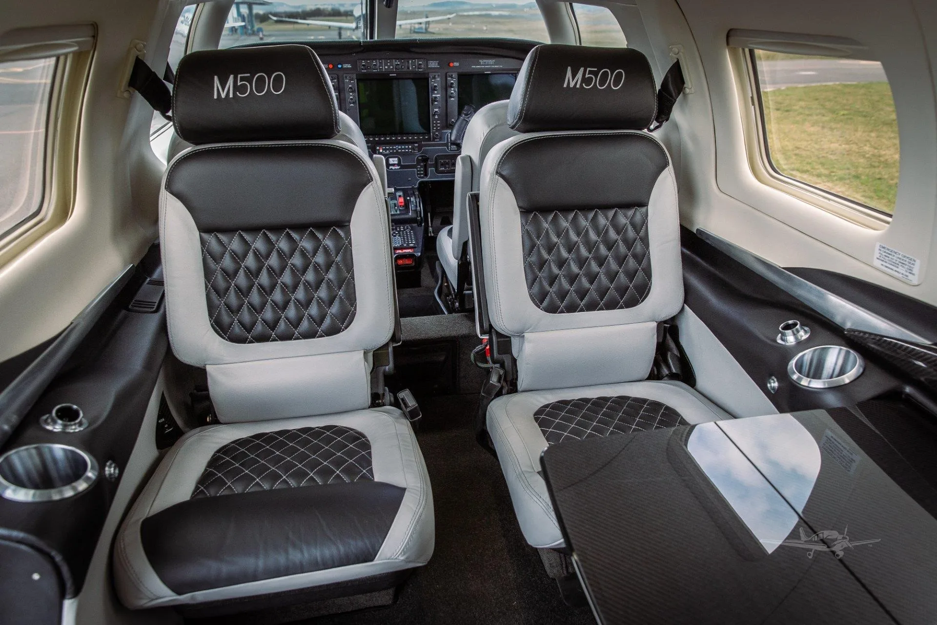 Cabin interior of a 2025 PIPER M500.