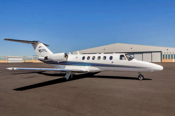 Exterior view of a 2004 Cessna Citation CJ2.