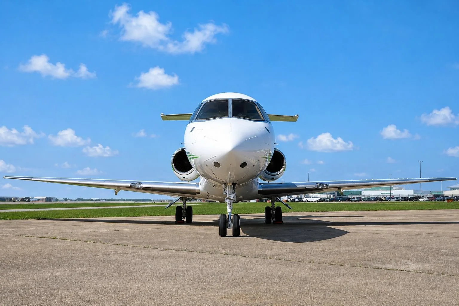 Exterior view of a 2002 HAWKER 800XP.