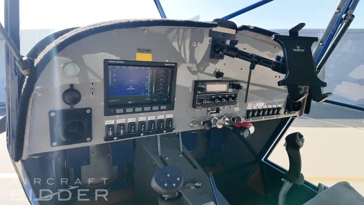 Cockpit and instrument panel of a 2010 Kitfox Super Sport.