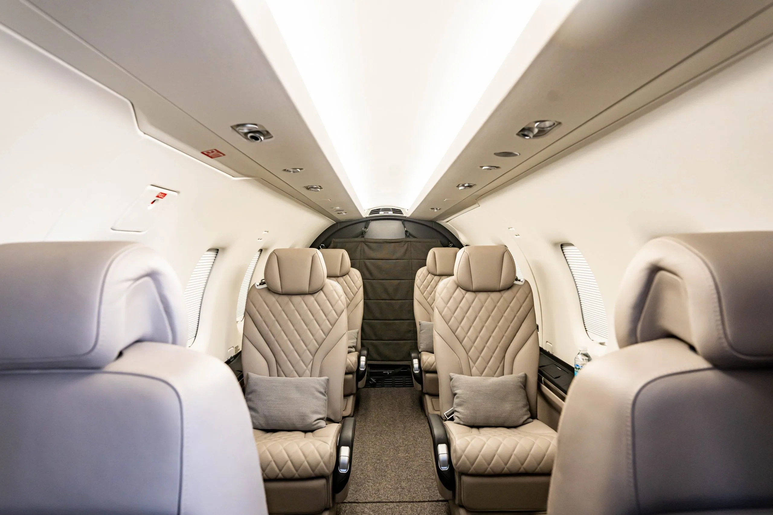 Cabin interior of a 2023 Pilatus.