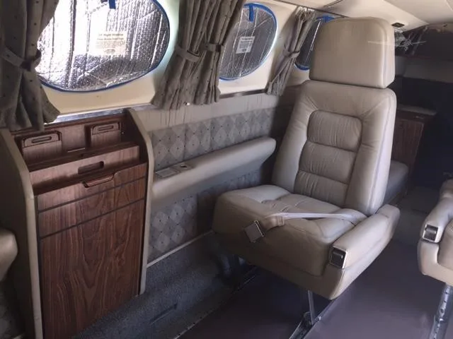 Cabin interior of a 1981 CESSNA 421C.