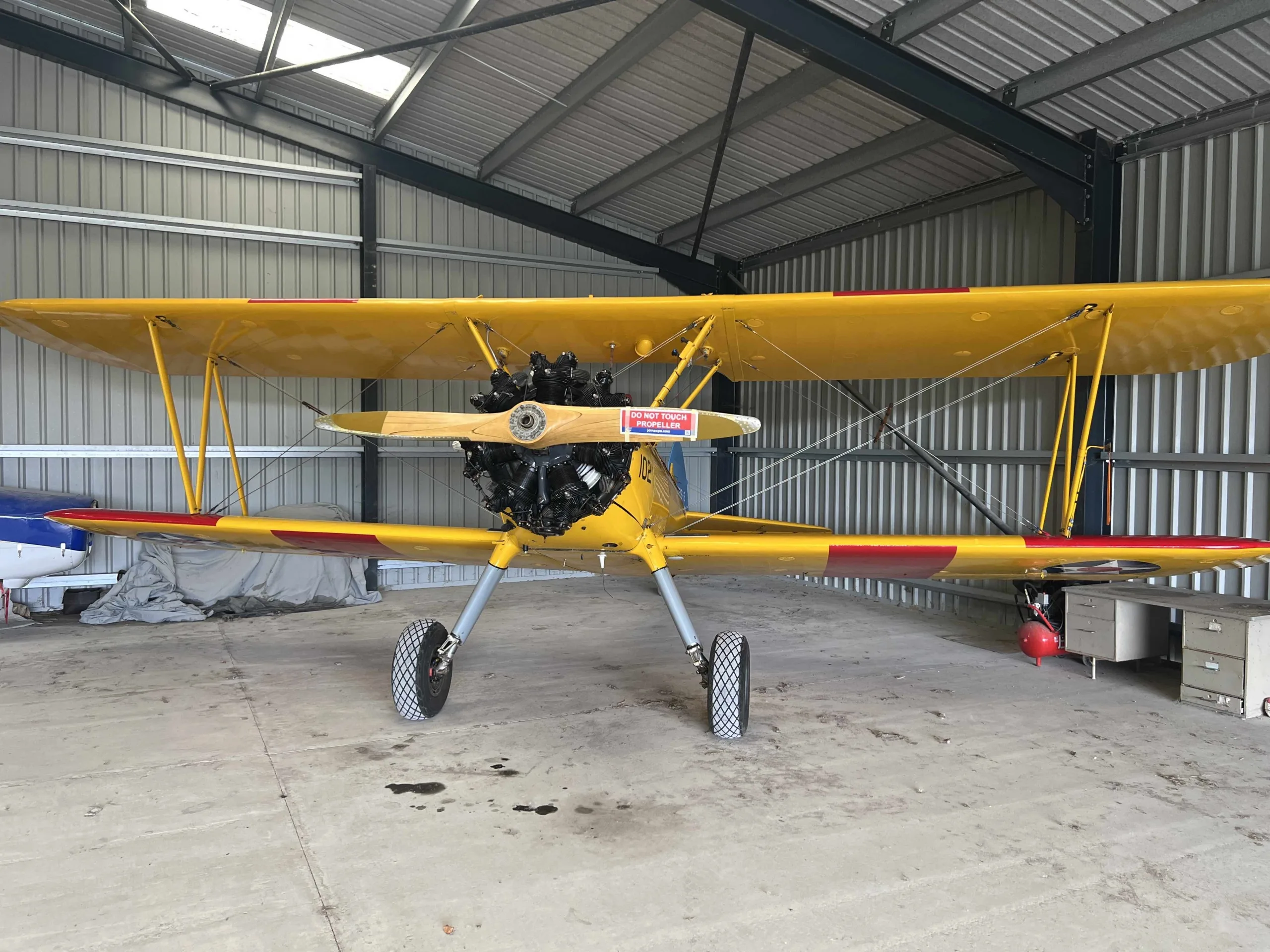 Exterior view of a 1940 Boeing Stearman A75N1.
