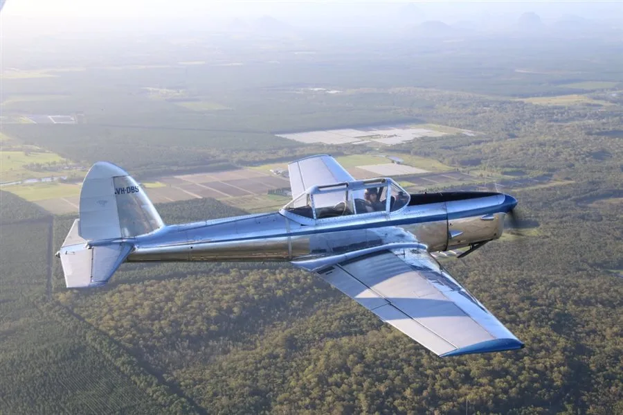 Marketing image of a 1951 de Havilland DHC-1.