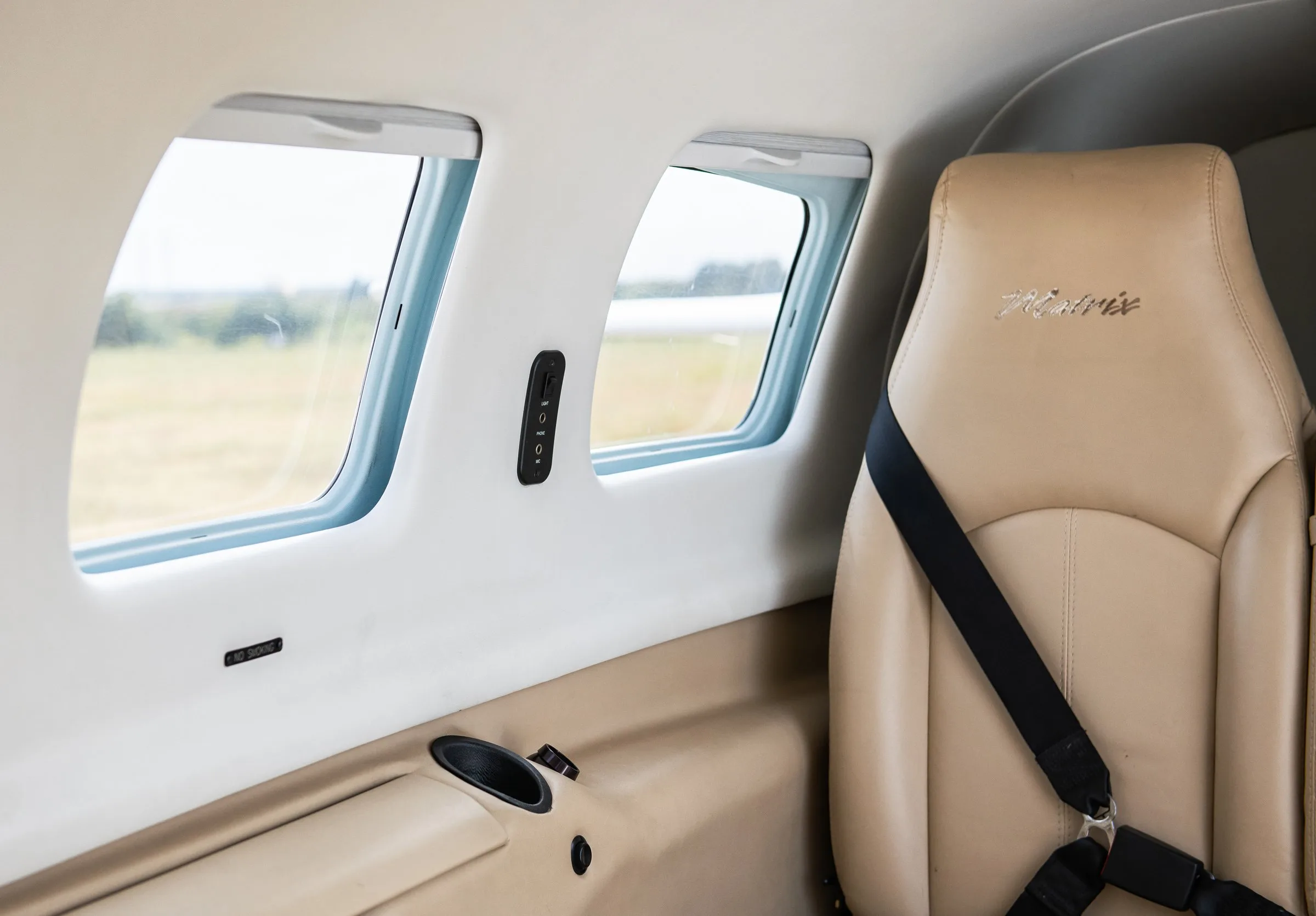Cabin interior of a 2009 Piper PA-46R-350T Matrix.