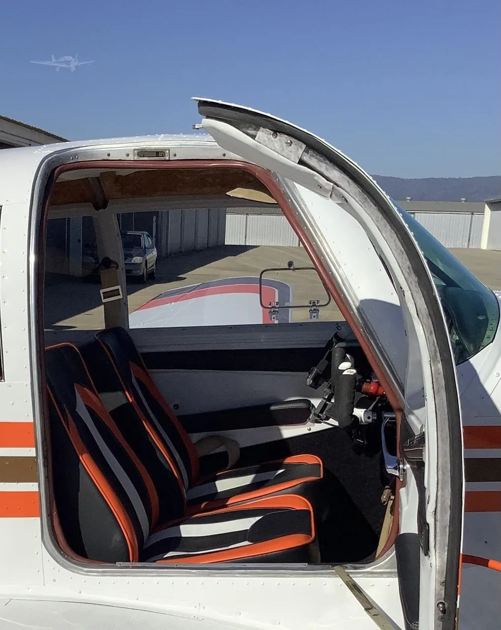 Cabin interior of a 1968 MOONEY M20F.