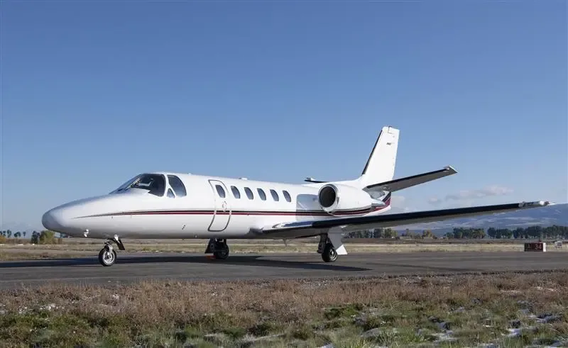 Exterior view of a 1997 Cessna Citation Bravo, N126TF.